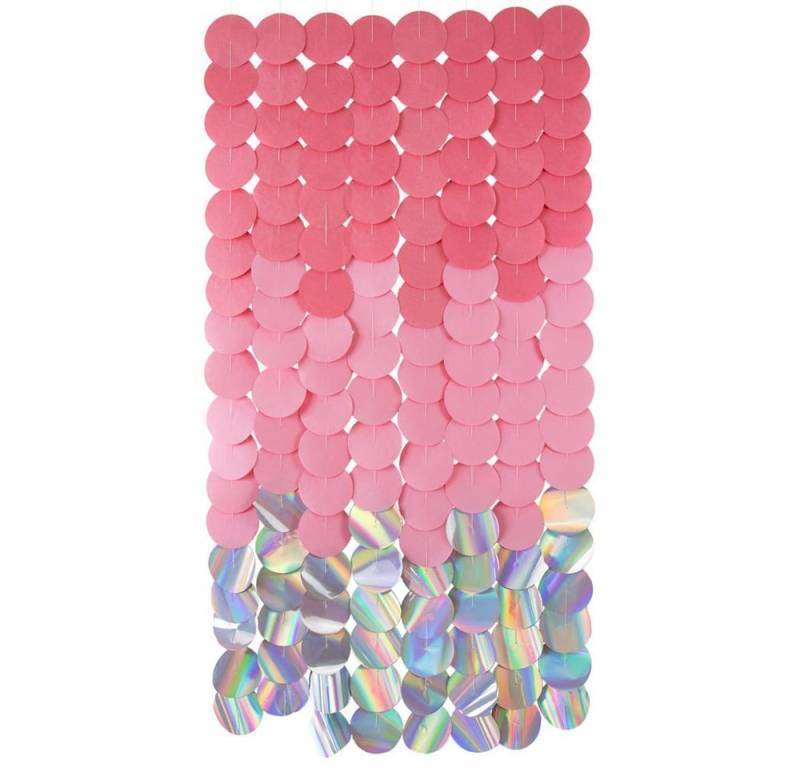 Folat Türvorhang - Partyhintergrund - Pink Wandhalterung von Folat