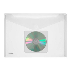 10 FolderSys Dokumententaschen DIN A4 quer transparent glatt 0,20 mm von FolderSys