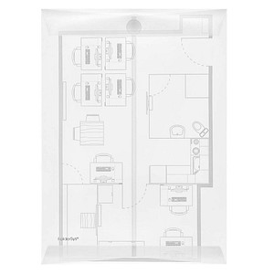 10 FolderSys Dokumententaschen DIN A4 transparent glatt 0,20 mm von FolderSys