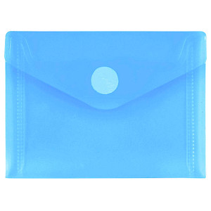 10 FolderSys Dokumententaschen DIN A7 blau glatt 0,20 mm von FolderSys
