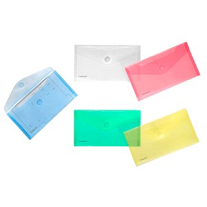 10 FolderSys Dokumententaschen DIN lang farbsortiert glatt 0,20 mm von FolderSys