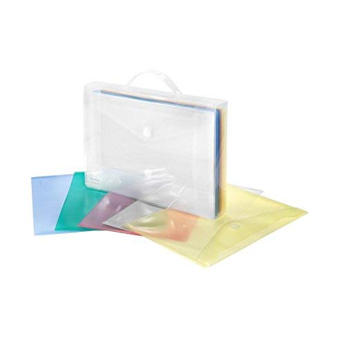 Clear Box mit PP-Umschlägen A4quer, farbig sortiert, 25 Stück Clear Box mit PP-Umschlägen A4quer, farbig sortiert, 25 Stück von FolderSys