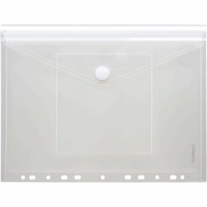 FolderSys 10 x Dokumentenmappe A4 PP mit Lochrand und CD-Tasche Klettverschluss farblos matt FolderSys 10 x Dokumentenmappe A4 PP mit Lochrand und CD-Tasche Klettverschluss farblos matt von FolderSys