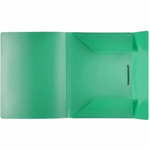 FolderSys 10 x Sammelmappe A4 PP 16mm Rücken vollfarbig grün von FolderSys
