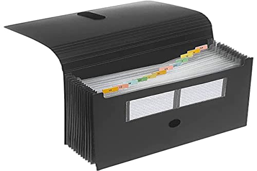 FolderSys Fächermappe "Akkordeon", 12 Taschen, schwarz, VE 1 Stück, 7000630 FolderSys Fächermappe "Akkordeon", 12 Taschen, schwarz, VE 1 Stück, 7000630 von FolderSys