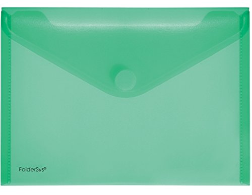 FolderSys PP-Umschlag 10er Set (A5, Grün, 10 Umschläge) von FolderSys