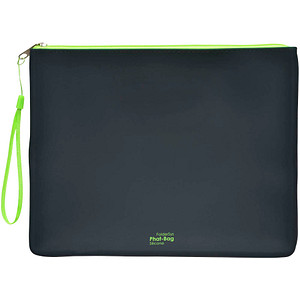 FolderSys Reißverschlussbeutel PHAT BAG schwarz/grün 1,2 mm, 1 St. von FolderSys