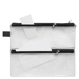 FolderSys Reißverschlussbeutel transparent/schwarz 0,15 mm, 1 St. von FolderSys