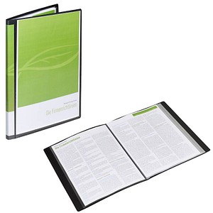 FolderSys Sichtbuch DIN A4, 40 Hüllen schwarz von FolderSys