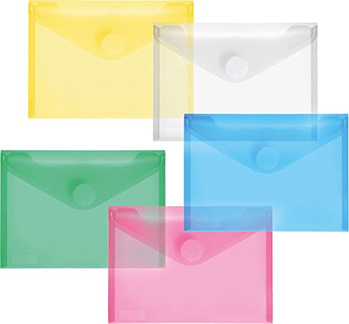 PP-Umschlag A6quer, farb.sort klar, 10 Stück von FolderSys