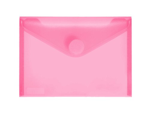 PP-Umschlag A6quer, rot klar, 10 Stück Stück von FolderSys