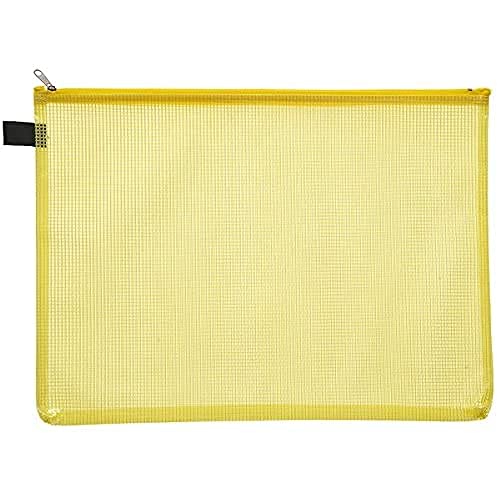 Reißverschlusstasche, A6, Gelb von FolderSys
