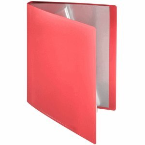 Sichtbuch flexibel, 10 Hüllen, A4, PP rot von FolderSys