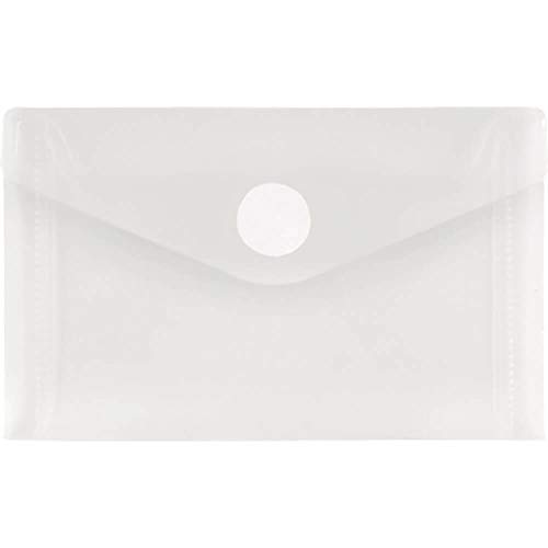 Sichttasche NAMECARD", farblos transparent, Klettverschluss weiß, 10 Stück" von FolderSys