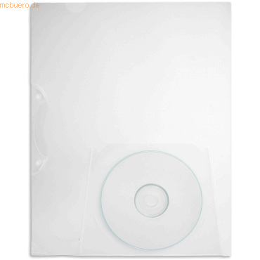 10 x Foldersys Angebotshülle A4 PP mit CD-Tasche transparent 10 x Foldersys Angebotshülle A4 PP mit CD-Tasche transparent von Foldersys