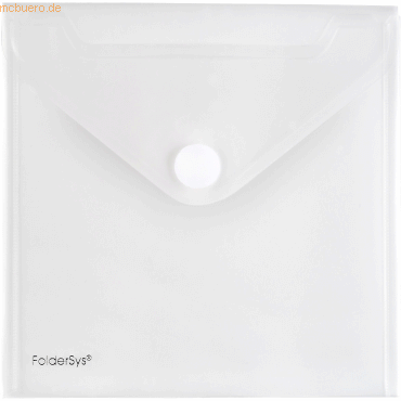 10 x Foldersys CD-Hülle 135x135mm PP Klettverschluss farblos transpare 10 x Foldersys CD-Hülle 135x135mm PP Klettverschluss farblos transpare von Foldersys