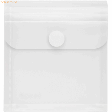 10 x Foldersys CD-Hülle 135x135mm PP Klettverschluss und Falte farblos 10 x Foldersys CD-Hülle 135x135mm PP Klettverschluss und Falte farblos von Foldersys