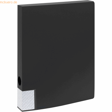 10 x Foldersys Dokumentenbox A4 PP 35mm vollfarbig schwarz von Foldersys