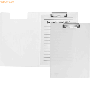 10 x Foldersys Klemmbrettmappe A4 PP transparent 10 x Foldersys Klemmbrettmappe A4 PP transparent von Foldersys