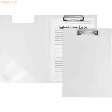 10 x Foldersys Klemmbrettmappe A4 PP weiß 10 x Foldersys Klemmbrettmappe A4 PP weiß von Foldersys