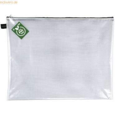 10 x Foldersys Reißverschluss-Beutel A3 mit Zip PVC-frei grau von Foldersys