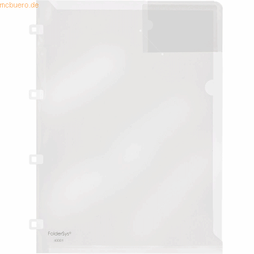 50 x Foldersys Angebotshülle A4 PP mit Abheftlaschen transparent 50 x Foldersys Angebotshülle A4 PP mit Abheftlaschen transparent von Foldersys