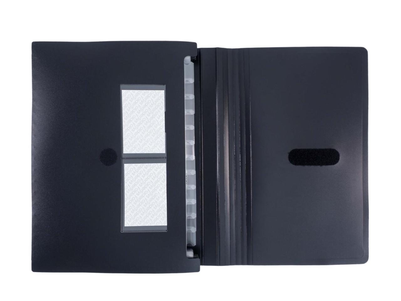 FolderSys Fächermappe DIN A4 12-Fach schwarz FolderSys Fächermappe DIN A4 12-Fach schwarz von Foldersys