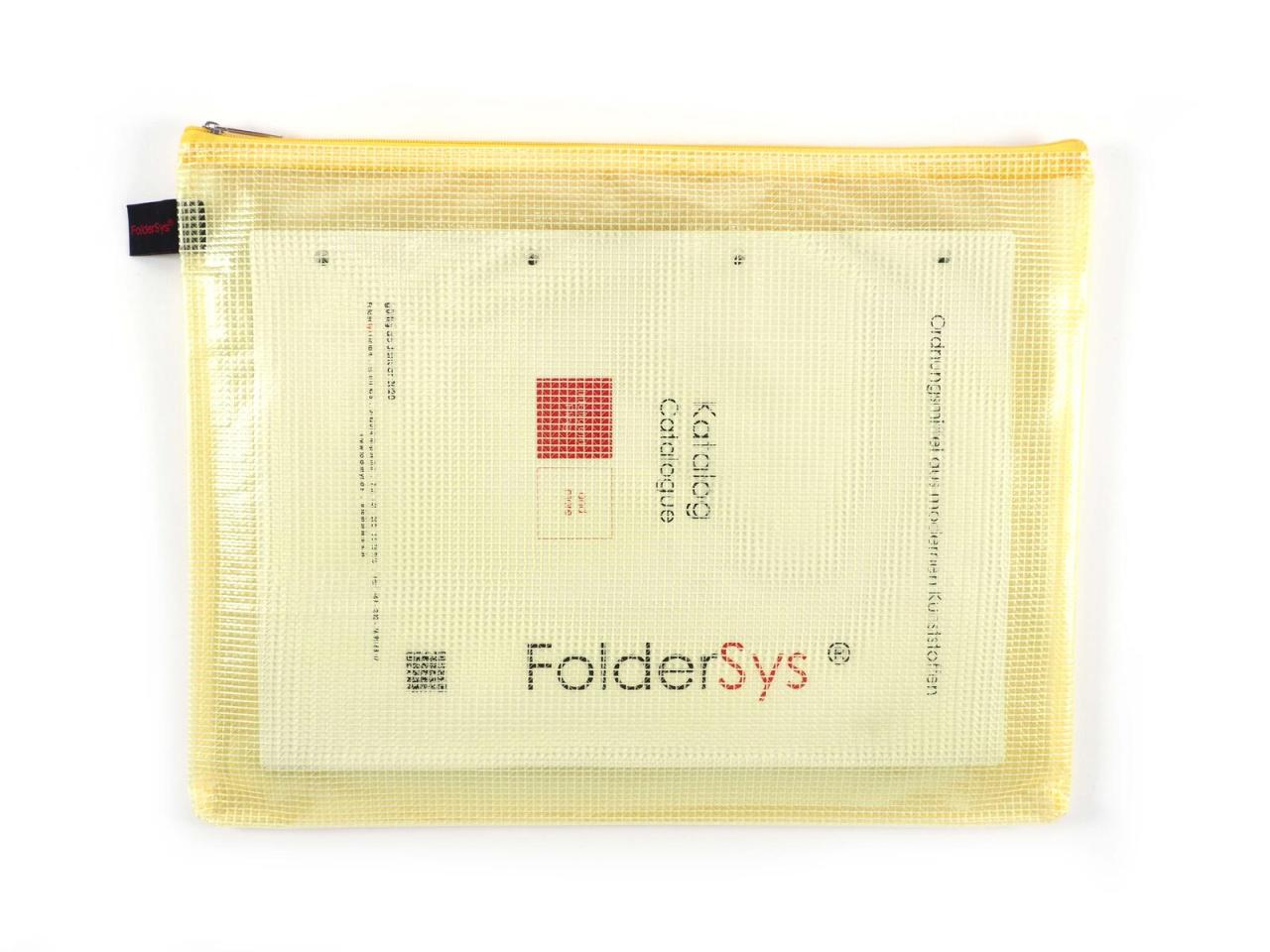 FolderSys Reißverschlussbeutel 34.7 cm x 26.2 cm gelb von Foldersys