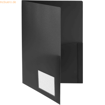 Foldersys Angebotsmappe A4 PP runde Taschen vollfarbig schwarz Foldersys Angebotsmappe A4 PP runde Taschen vollfarbig schwarz von Foldersys