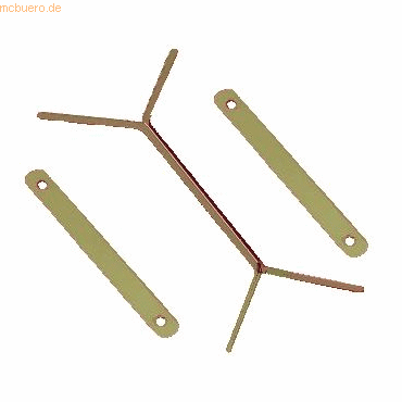 Foldersys Doppelheftzunge für Schnellhefter Metall messingfarben lacki Foldersys Doppelheftzunge für Schnellhefter Metall messingfarben lacki von Foldersys