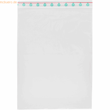 Foldersys Druckverschlussbeutel 120x80mm transparent VE=100 Stück Foldersys Druckverschlussbeutel 120x80mm transparent VE=100 Stück von Foldersys