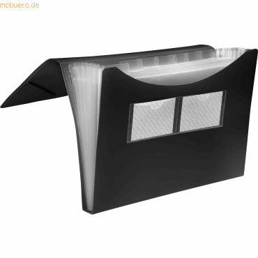 Foldersys Fächer Gummizugmappe A4 PP 7 Fächer Gummizug vollfarbig schw Foldersys Fächer Gummizugmappe A4 PP 7 Fächer Gummizug vollfarbig schw von Foldersys
