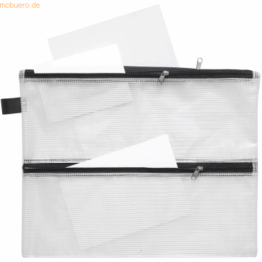 10 x Foldersys Reißverschlusstasche A5 PVC 4 Fächer klar gewebeverstär 10 x Foldersys Reißverschlusstasche A5 PVC 4 Fächer klar gewebeverstär von Foldersys