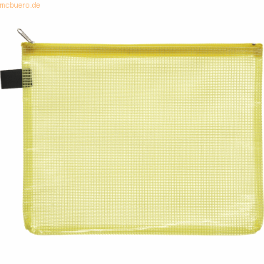 Foldersys Reißverschlusstasche A5 PVC gelb von Foldersys
