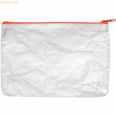 Foldersys Reißverschlusstasche A6 PE-Vlies orange von Foldersys