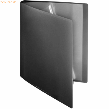 Foldersys Sichtbuch flexibel A4 10 Hüllen PP schwarz von Foldersys