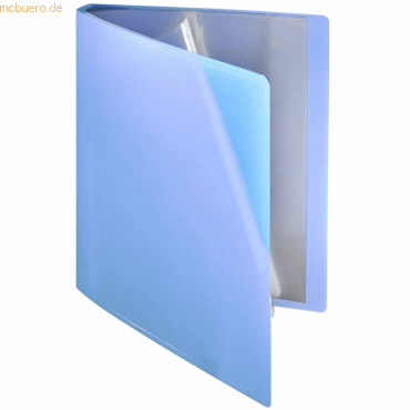 Foldersys Sichtbuch flexibel A4 40 Hüllen PP blau transparent von Foldersys