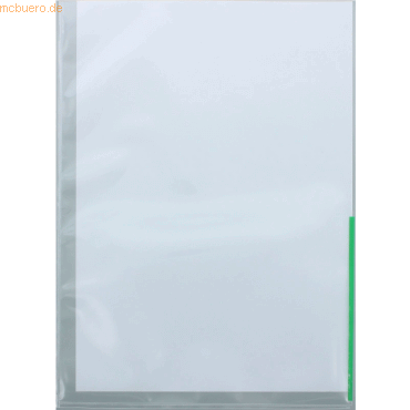 Foldersys Sichthüllen A4 mit Indexstreifen PP VE=100 Stück grün Foldersys Sichthüllen A4 mit Indexstreifen PP VE=100 Stück grün von Foldersys