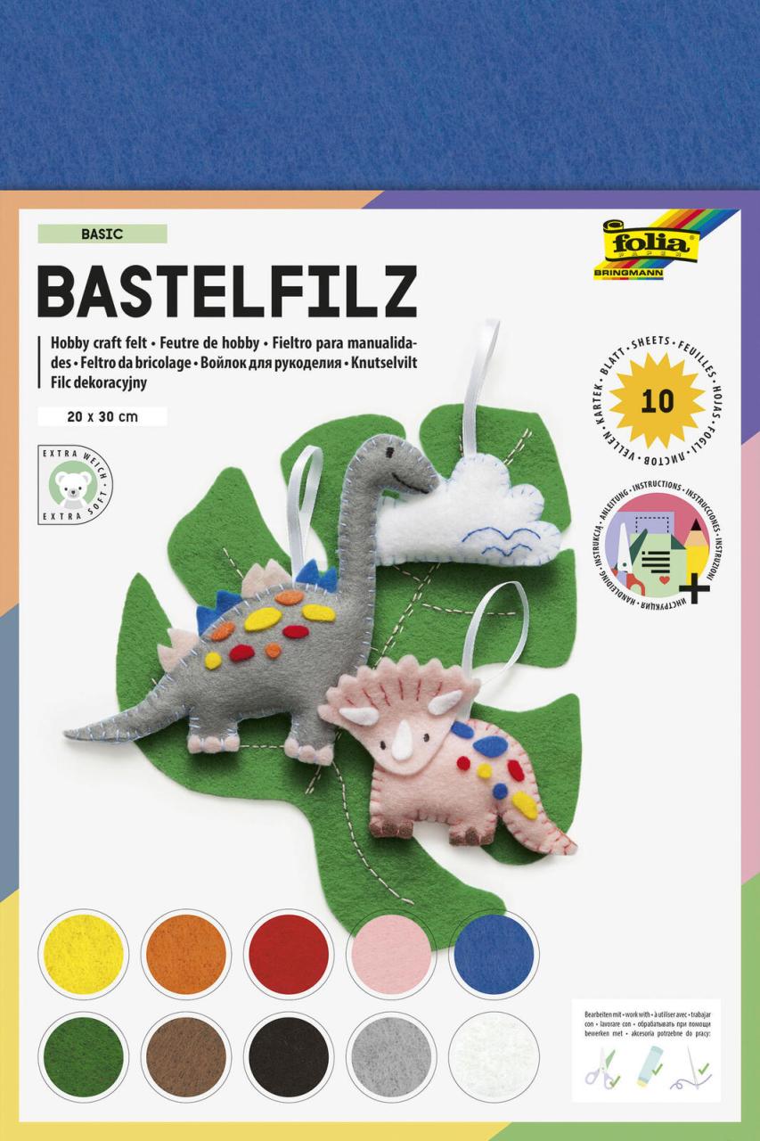 folia Bastelfilz farbsortiert von Folia