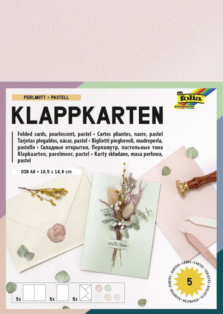 folia Faltkarten mit Briefumschlägen DIN A6 pastell folia Faltkarten mit Briefumschlägen DIN A6 pastell von Folia