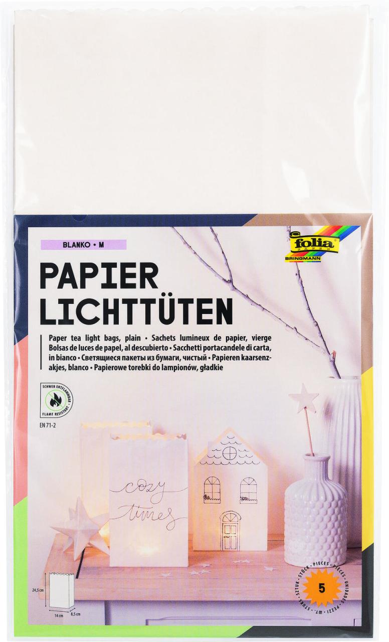 folia Papiertüten weiß von Folia