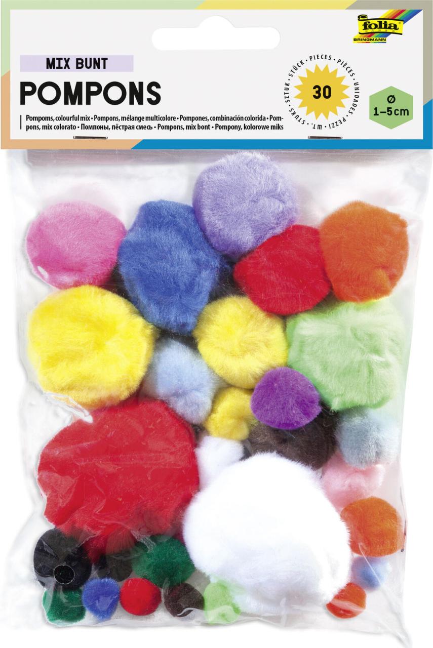 folia Pompons mehrfarbig folia Pompons mehrfarbig von Folia