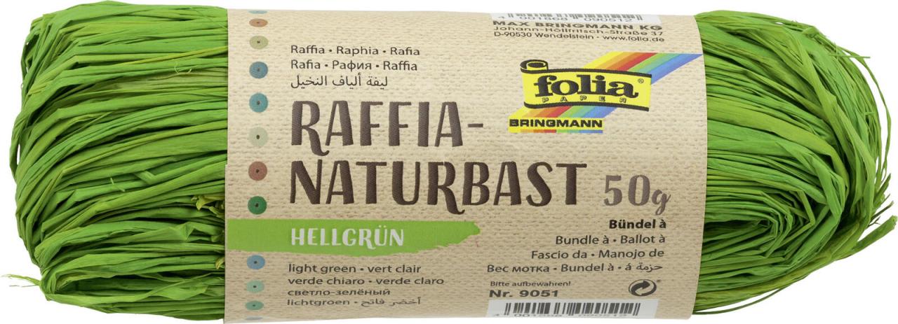 folia Raffia-Naturbast grün folia Raffia-Naturbast grün von Folia