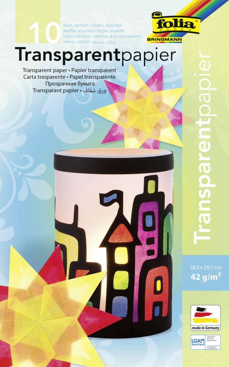folia Transparentpapier DIN A4 42 g/m² folia Transparentpapier DIN A4 42 g/m² von Folia