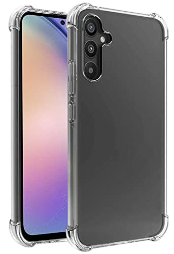 FollmeAir Schutzhülle für Galaxy A54 5G, schlank, flexibel, TPU für Mädchen und Frauen, Airbag-Stoßstange, Stoßdämpfung, Gummi, weiches Silikon, passend für Samsung Galaxy A54 (transparent) von FollmeAir