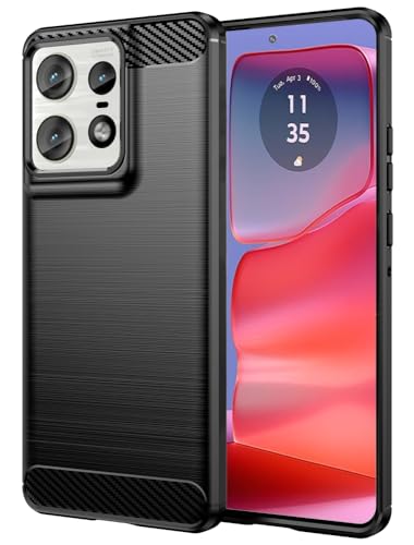 Folmecket Motorola Moto Edge 50 Plus Hülle, Karbonfaser, Kratzfest, stoßdämpfend, weiche TPU-Gummi-Schutzhülle für Moto Edge 50 Pro 6.7" Zoll Schwarz Folmecket Motorola Moto Edge 50 Plus Hülle, Karbonfaser, Kratzfest, stoßdämpfend, weiche TPU-Gummi-Schutzhülle für Moto Edge 50 Pro 6.7" Zoll Schwarz von Folmecket