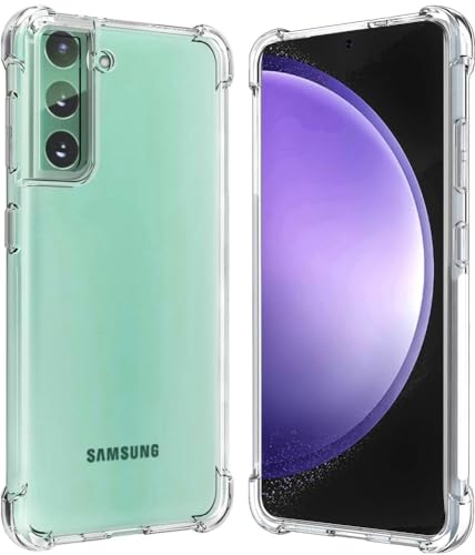 Samsung Galaxy S23 FE 5G Hülle, Folmeckat Stoßdämpfung Flexible Clear TPU Gummi Schutzhülle für Galaxy S23 FE 5G hülle. Transparent 6.4 Zoll von Folmecket
