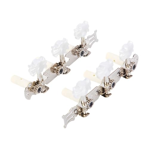 Folpus 2 Stück Gitarren Stimmmechaniken, Einfache Montage für Akustische Instrumente, Silber Folpus 2 Stück Gitarren Stimmmechaniken, Einfache Montage für Akustische Instrumente, Silber von Folpus