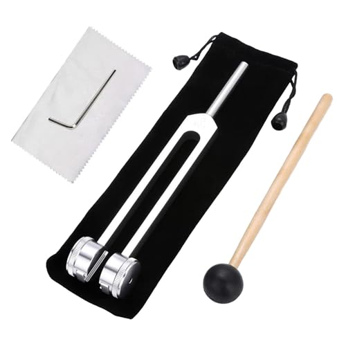 Folpus Stimmgabel-Set, Hörhilfe-Werkzeug, mit Hammer, Stimmgabel aus Aluminium, Reparaturwerkzeug, Prüfgabel zum Ohrenpflücken für das Büro Folpus Stimmgabel-Set, Hörhilfe-Werkzeug, mit Hammer, Stimmgabel aus Aluminium, Reparaturwerkzeug, Prüfgabel zum Ohrenpflücken für das Büro von Folpus