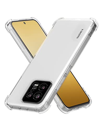 Foluu Für Xiaomi 13 5G Hülle, Für Xiaomi 13 Handyhülle klar, Kratzfest Verstärkte Ecken TPU Gummi Weiche Haut Silikon Schutzhülle für Xiaomi 13 5G 2023 (Kristallklar) von Foluu